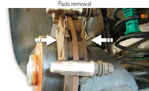 Pads removal